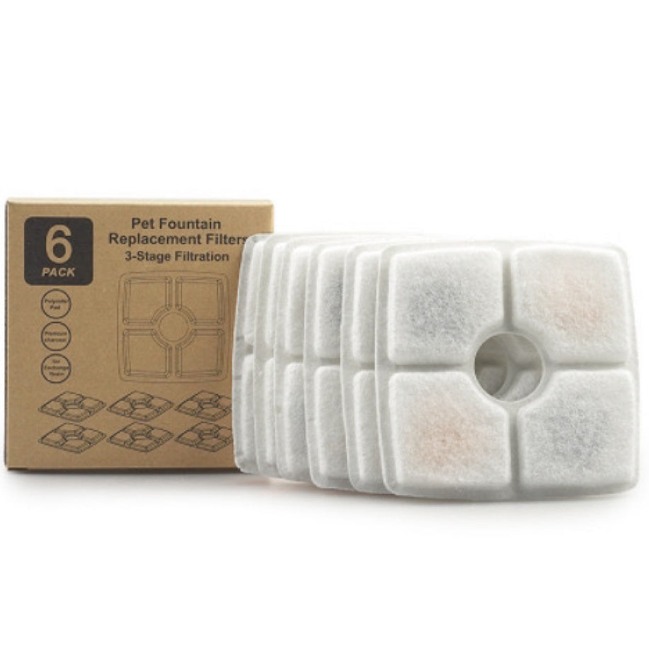 PC106FILTRO——(📦117PCS) Filtro Fuente cuadrada Silver en acero inoxidable X 6U