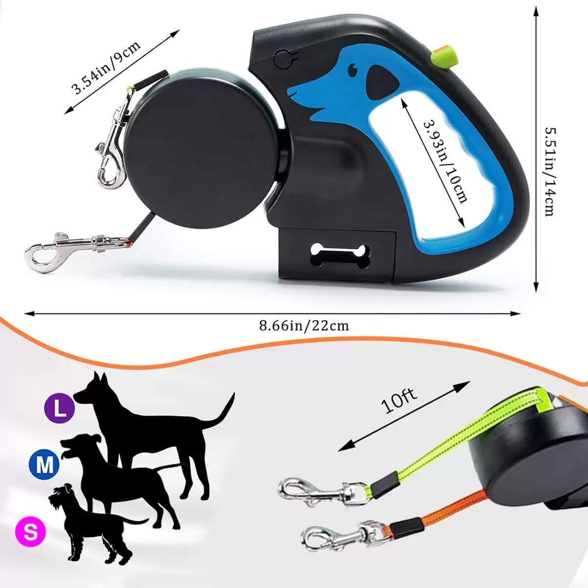 PA339-3M(📦24PCS) para 2 perros